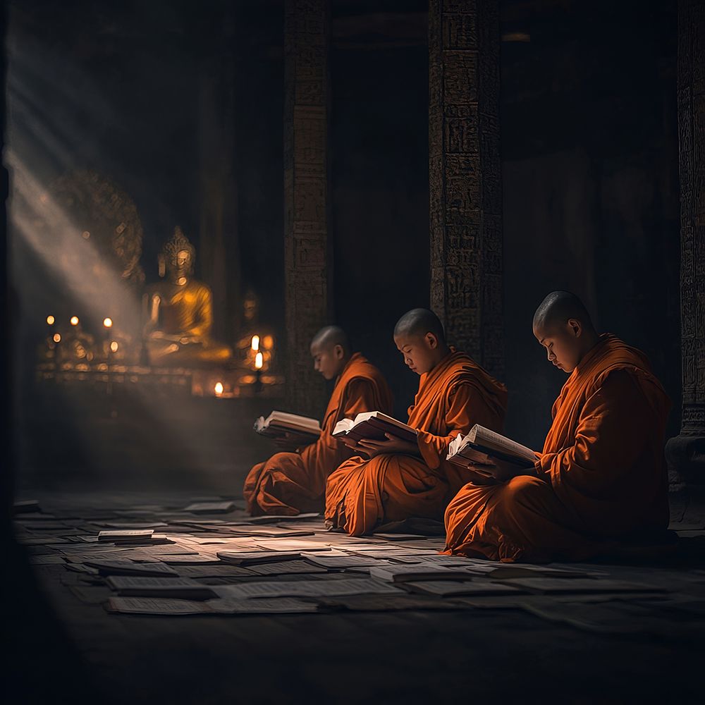 Buddhist Monks POD1654