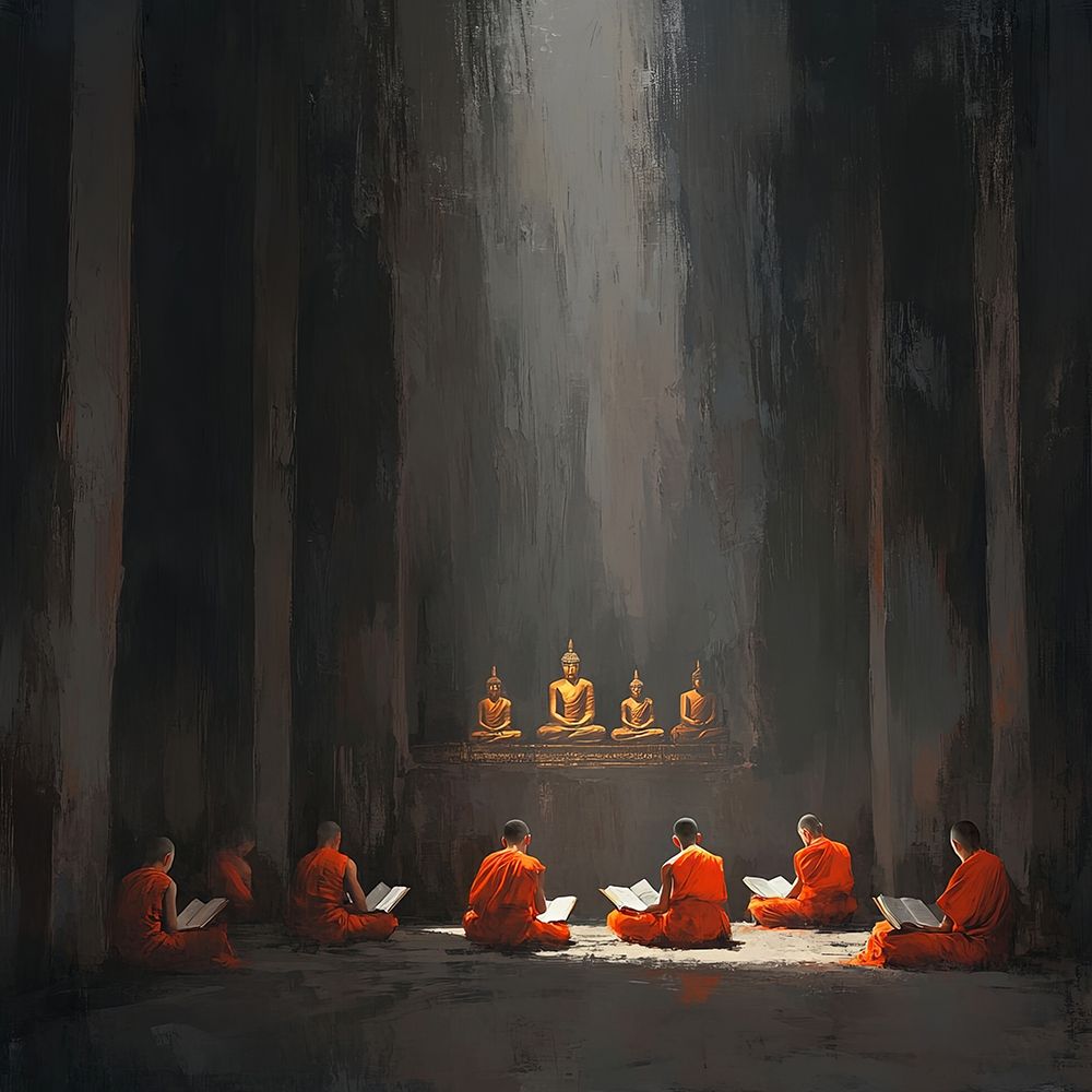 Buddhist Monks POD1655