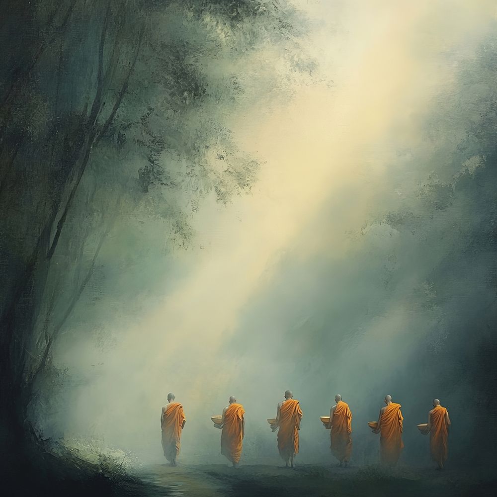 Buddhist Monks POD1656