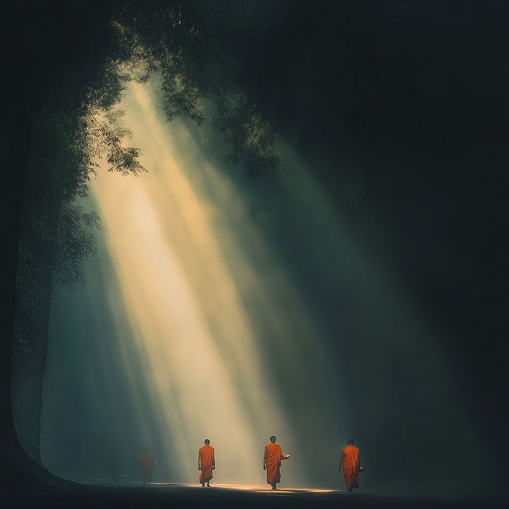 Buddhist Monks POD1657
