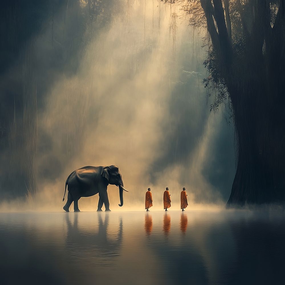 Buddhist Monks POD1665