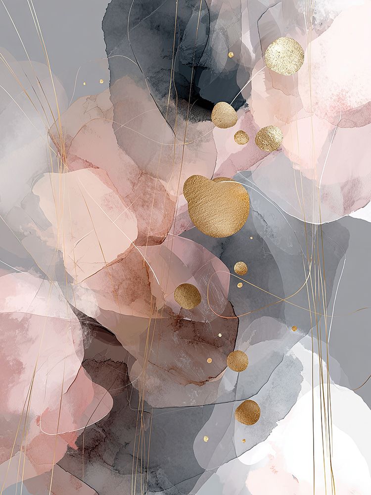 Earth Tones Abstract Geometric Shapes Circles Rust