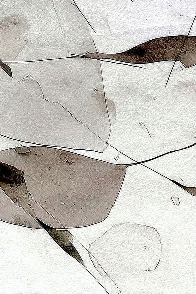 Abstract Blue Gray White Brush Strokes Modern