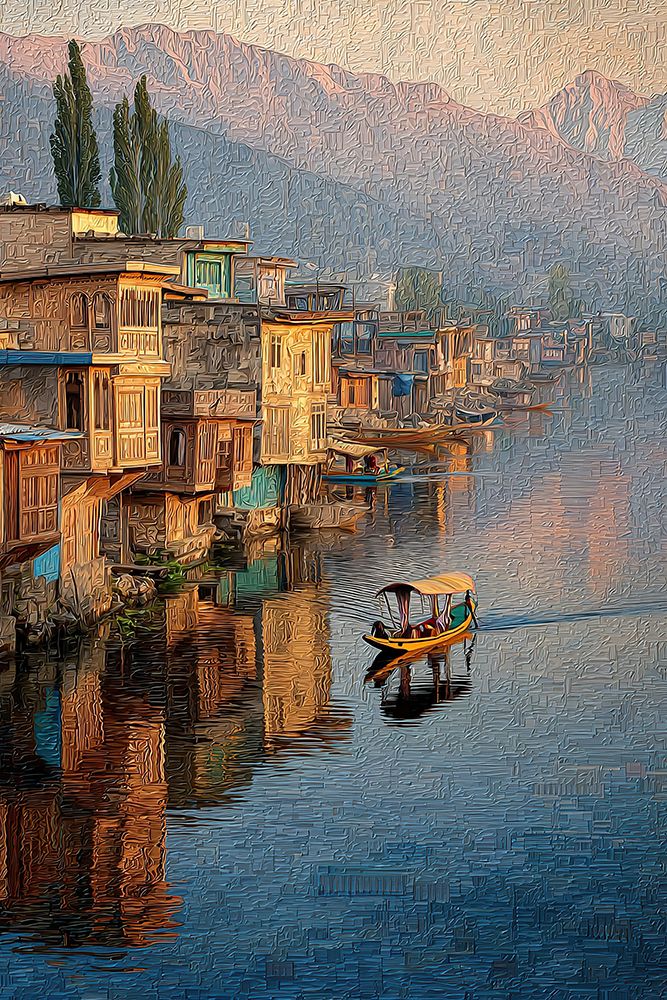 Abstract Gray Beige White Brush Strokes Minimal