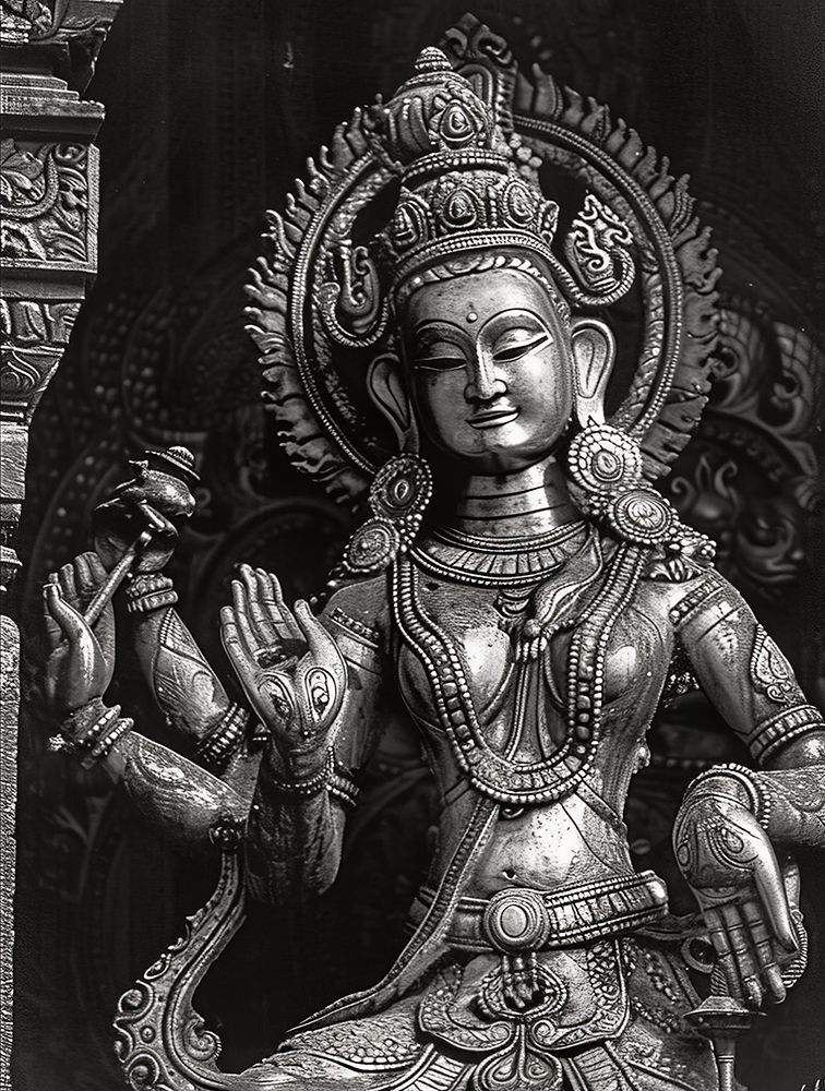 Indian Temple Statue Godess POD914