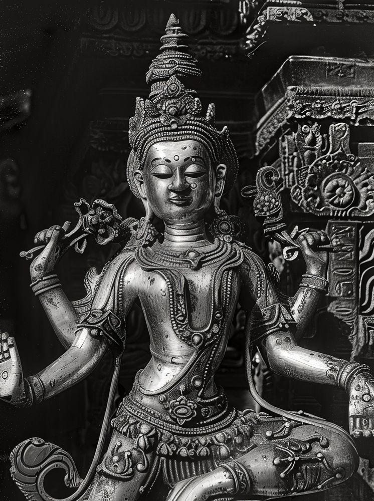 Indian Temple Statue Godess POD917