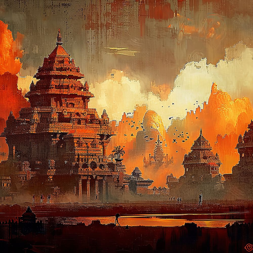 Indian Ancient temple POD876