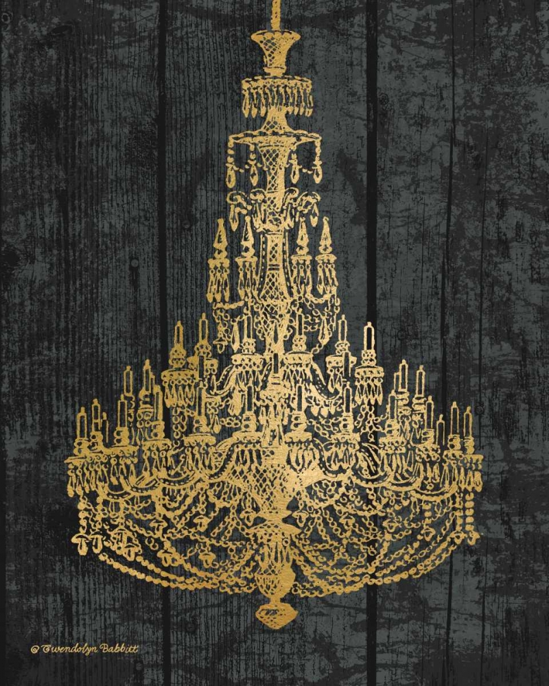 Gold Chandelier I