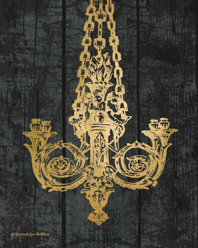 Gold Chandelier II