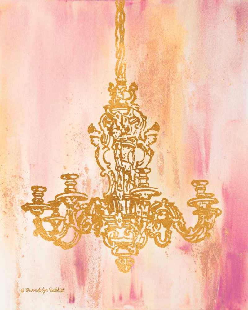 Pink and Gold I
