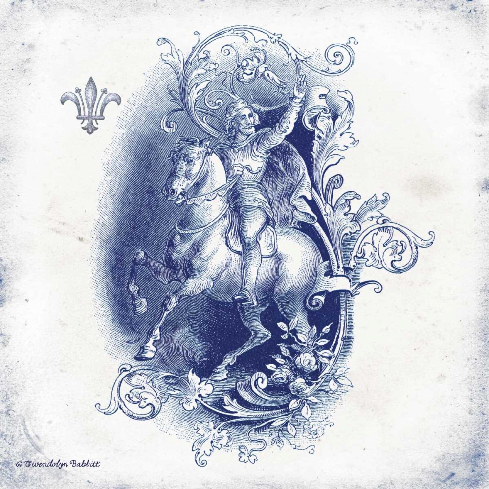 Horse and Man Indigo