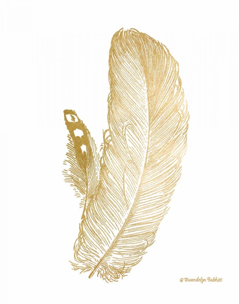 Feather on White I