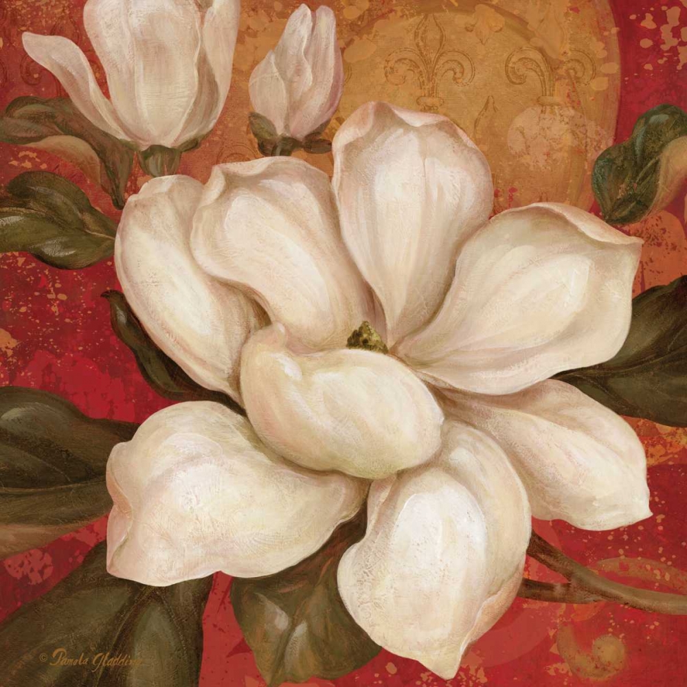 Magnolia on Red I