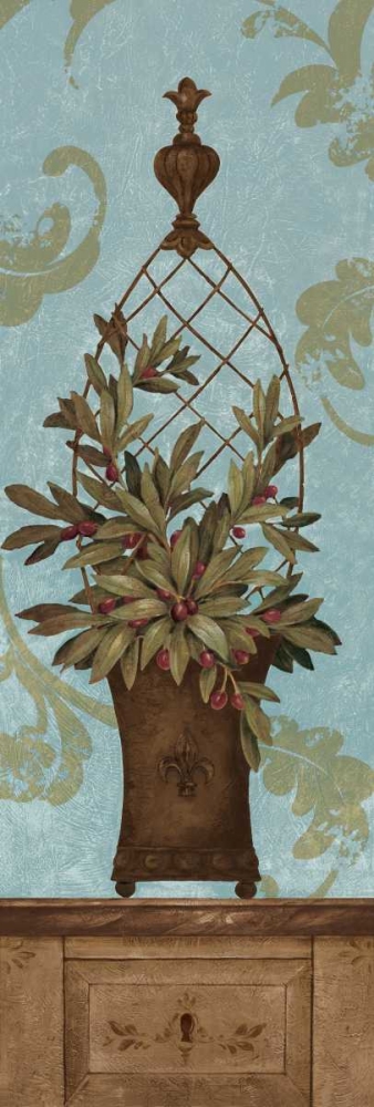 Blue Olive Topiary I