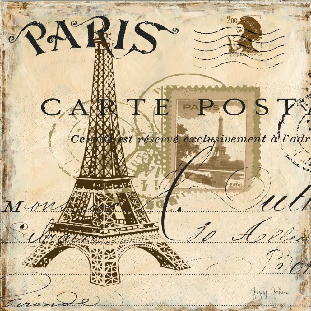 Paris Collage Sq I