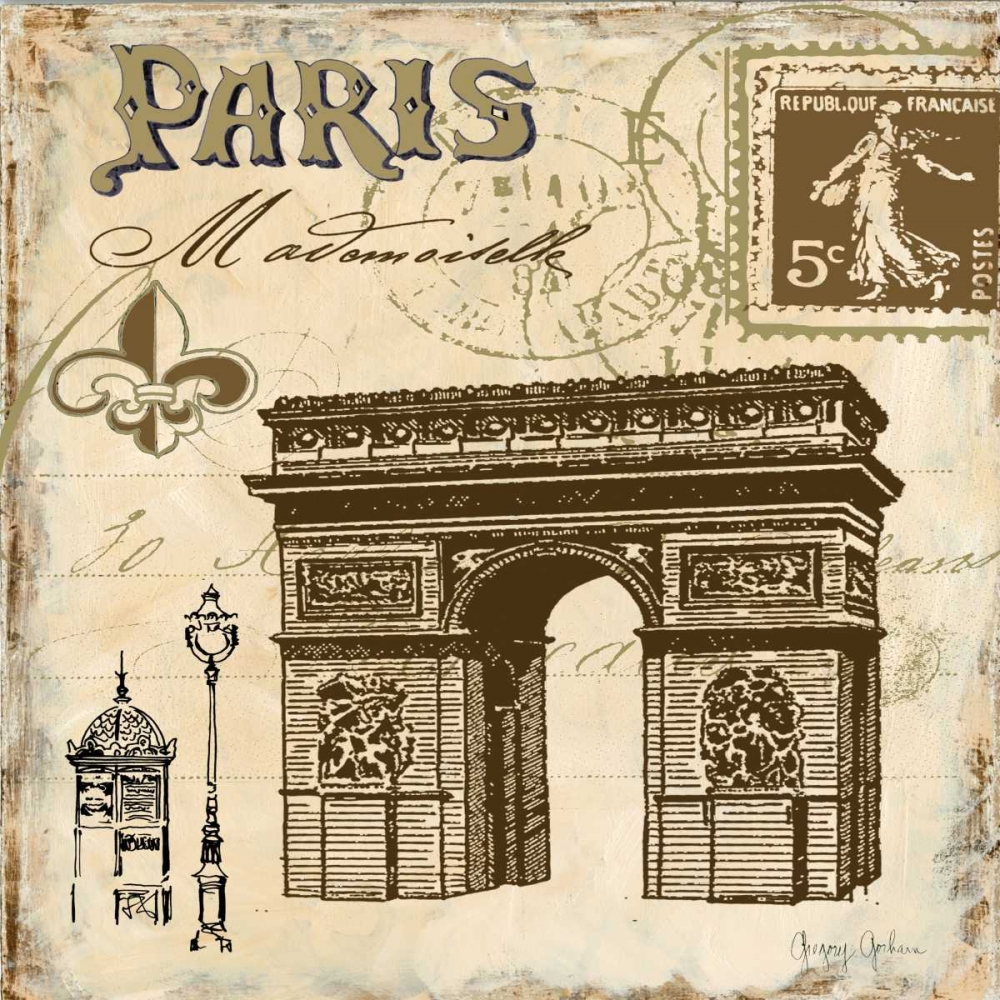 Paris Collage Sq II