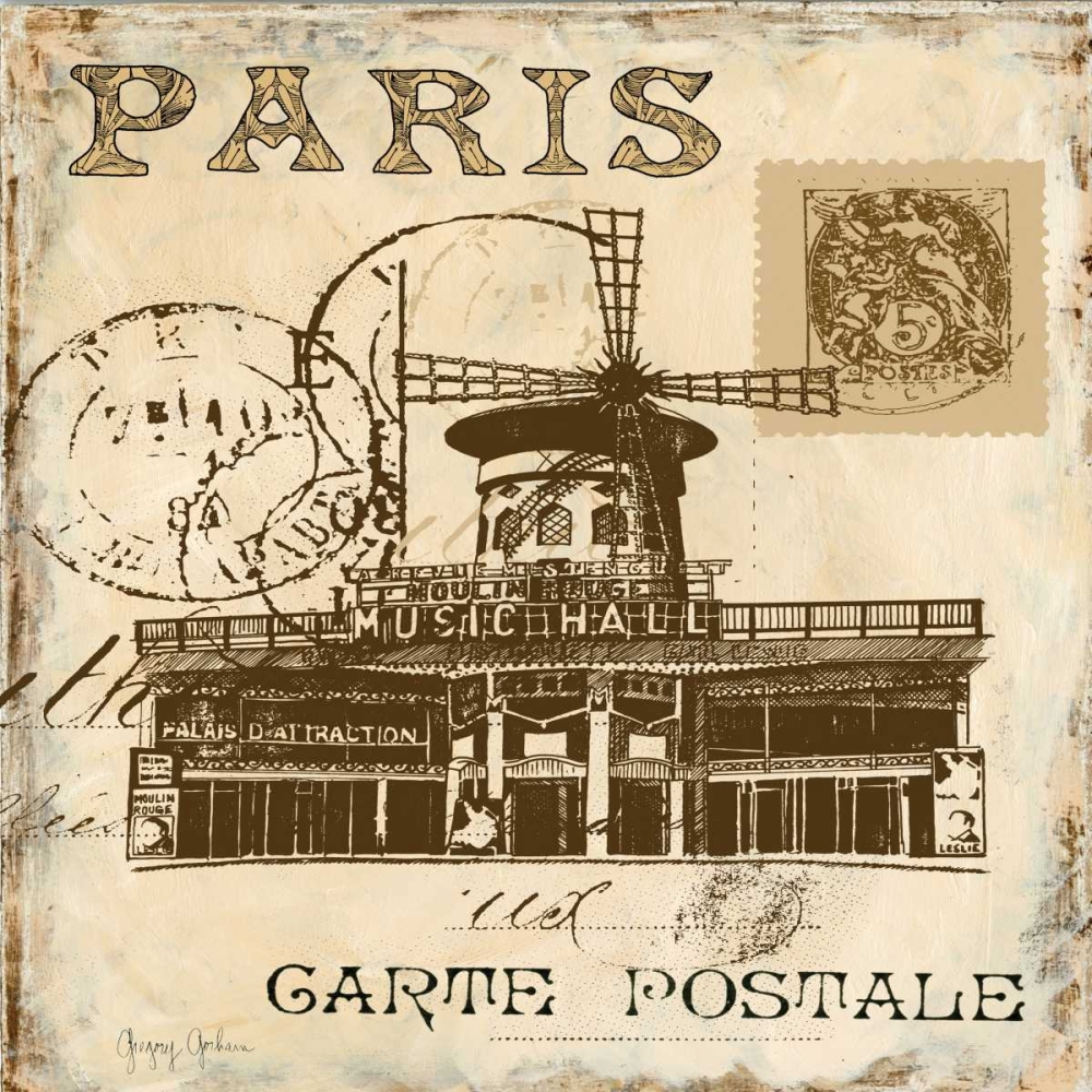 Paris Collage Sq. IV