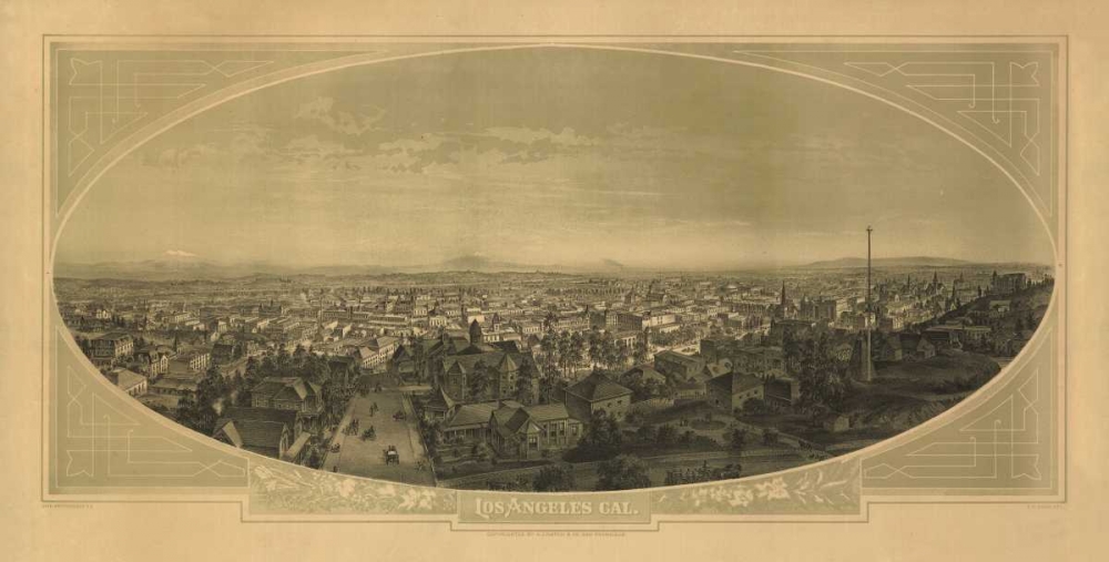 1888 Las Angeles Map