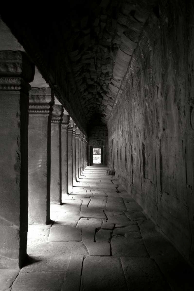 Ta Prohm Walkway BW