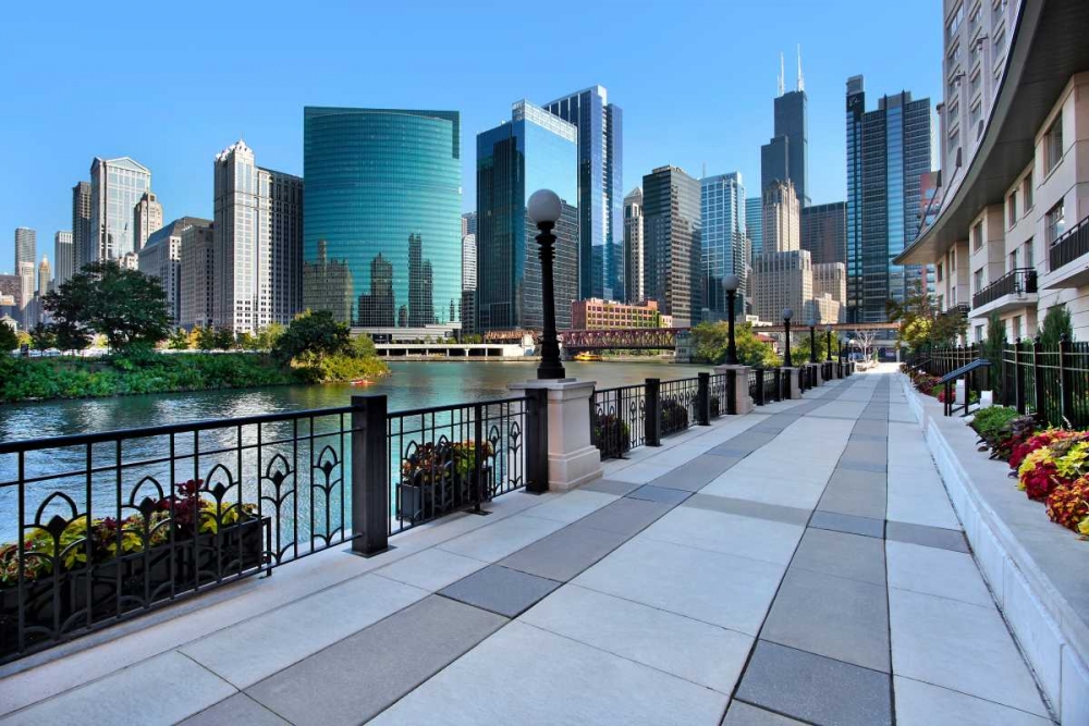 Sidewalk Skyline River