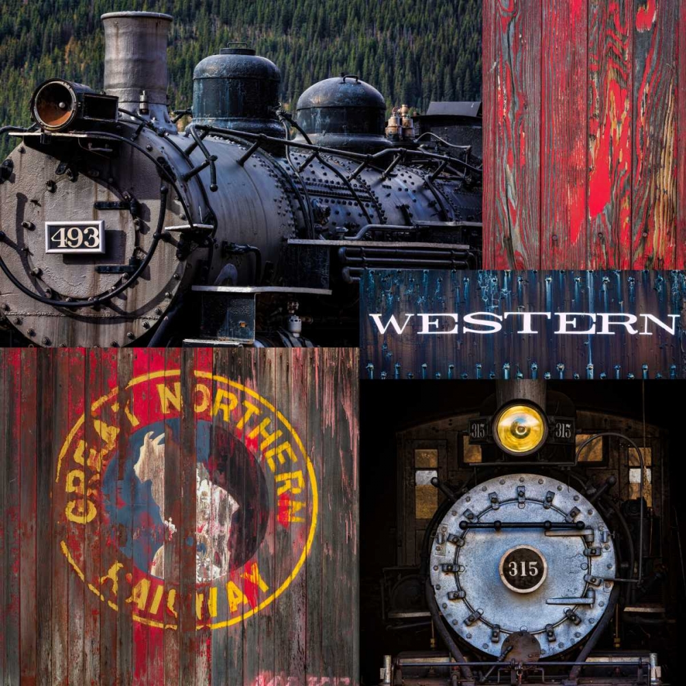 Historic Train Collage III