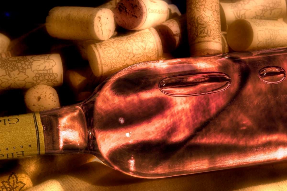 Wine Bottle and Corks