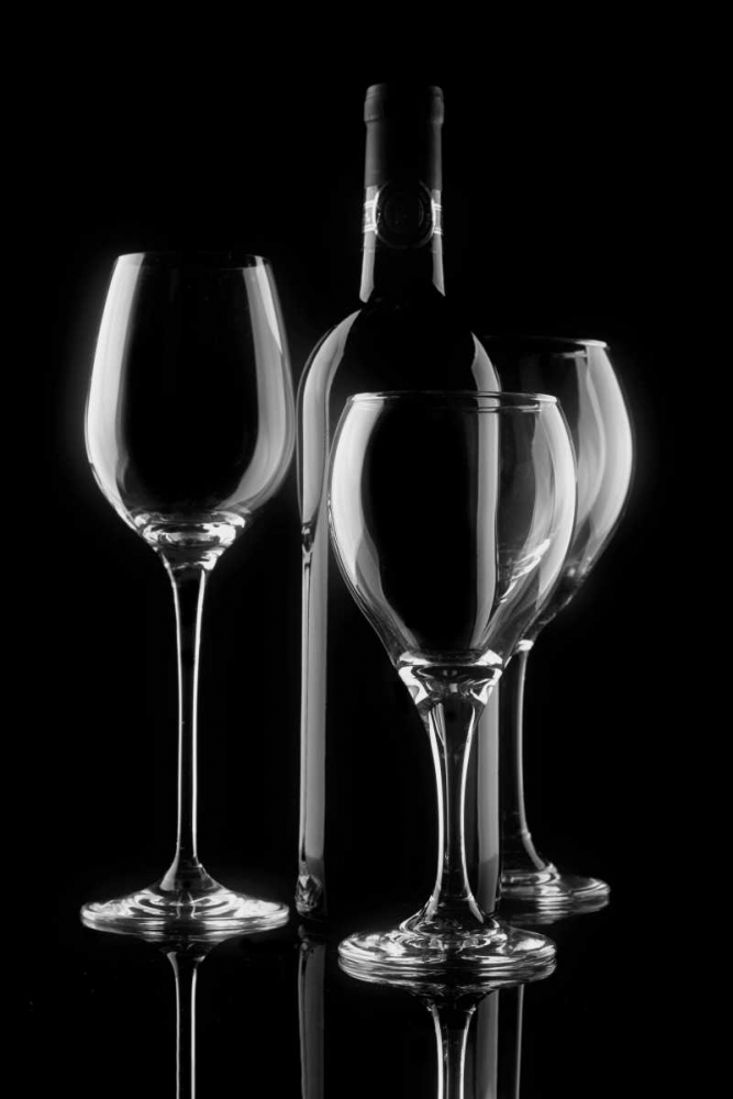 Wine Bottle and Glasses