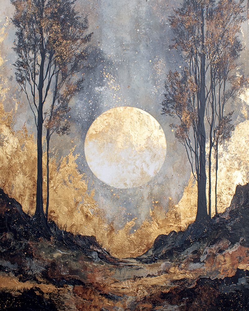 Moon And Trees 1