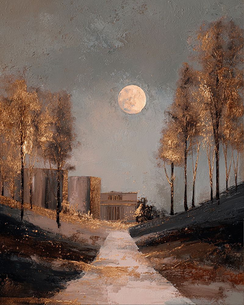 Moon And Trees 3