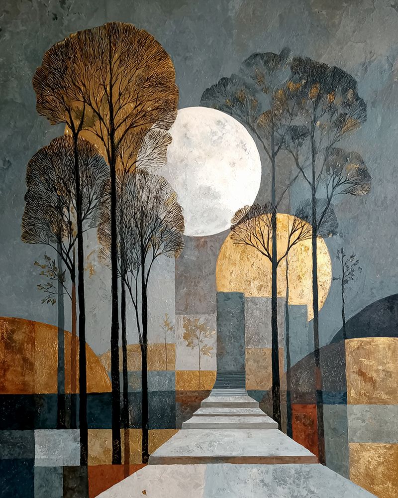 Moon And Trees 4