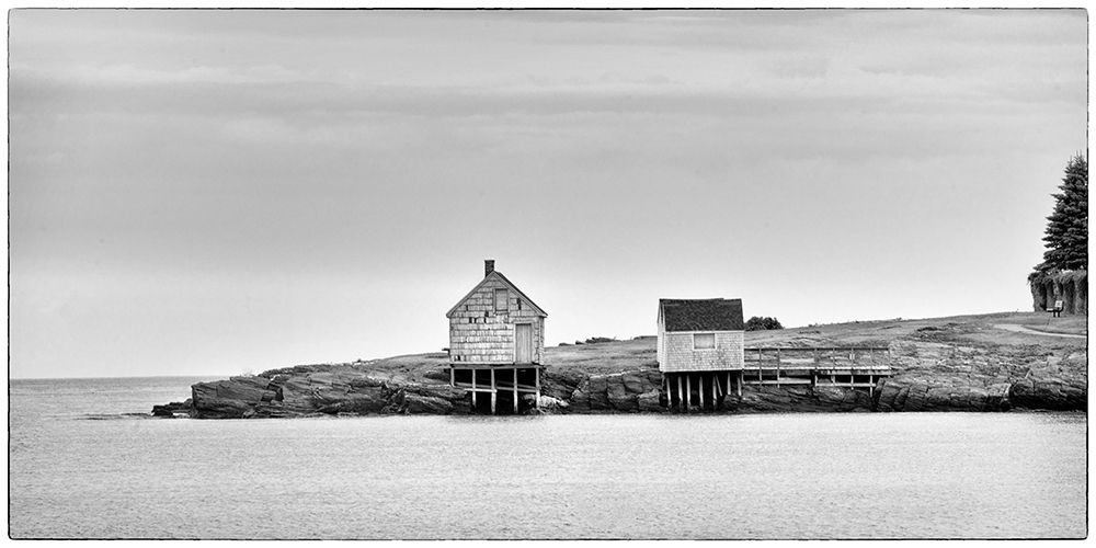 Fishing Shack BandW