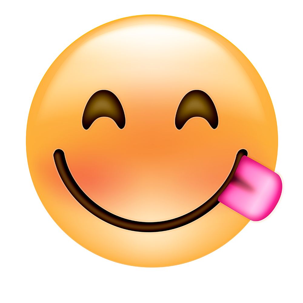 emoji crescent eye yummy
