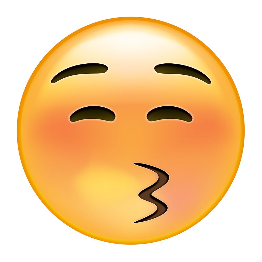 emoji squint kiss