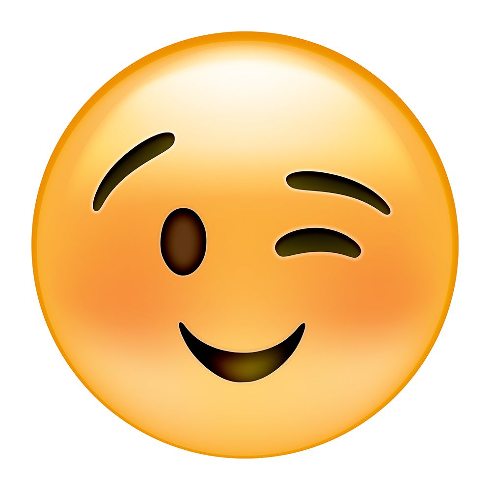 emoji wink small smile