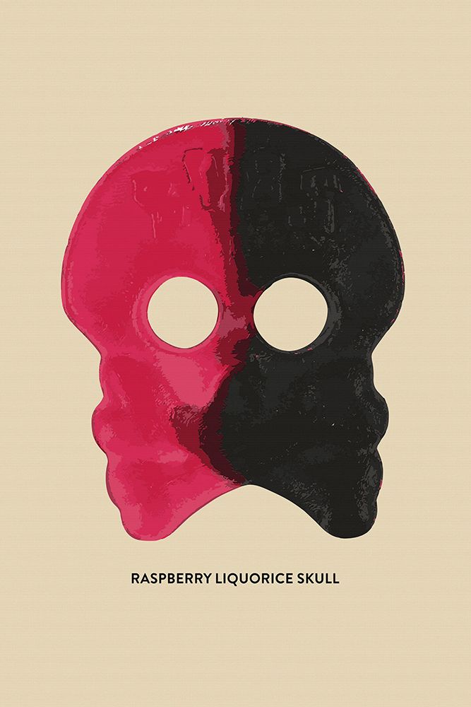 Raspberry Liquorice Skull