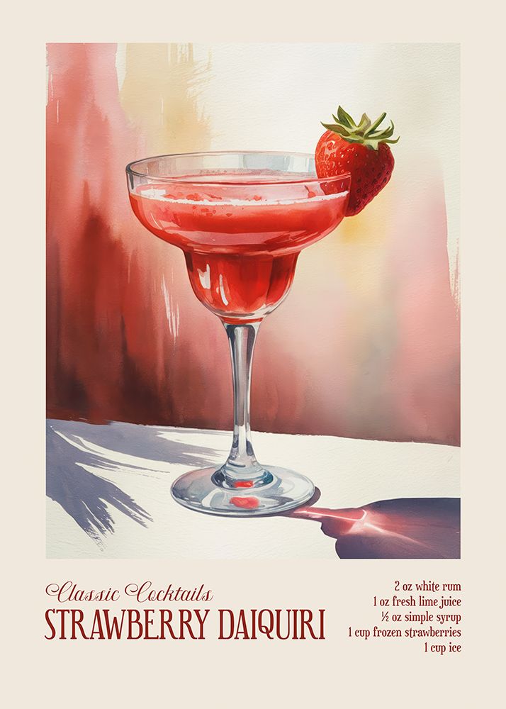 Classic Cocktails - Strawberry Daiquiri