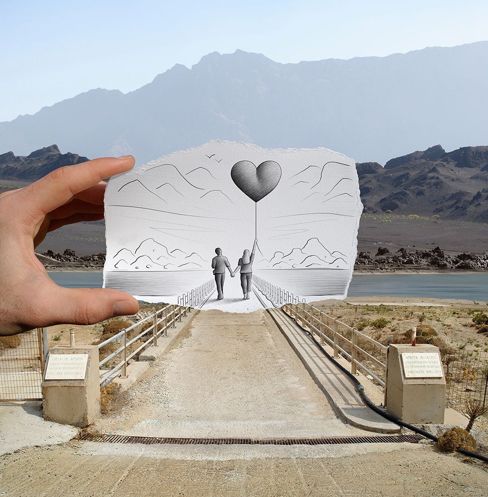 Pencil Vs Camera - Love Balloon