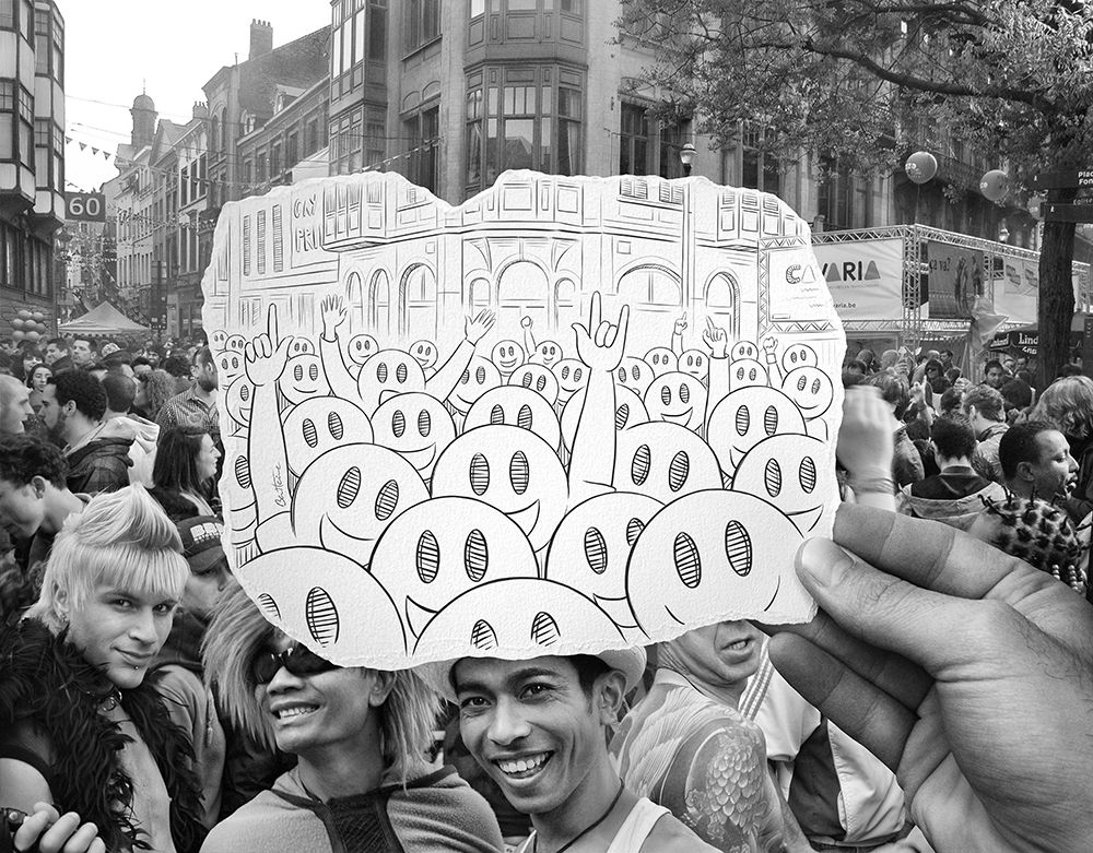 Pencil Vs Camera 22 - Happy Crowd
