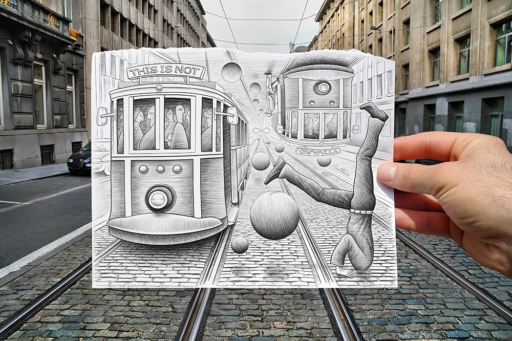 Pencil Vs Camera 35 - City Tram