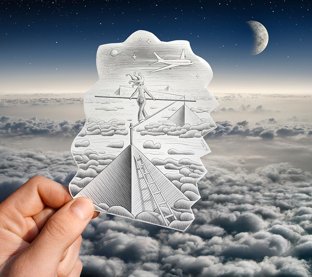 Pencil Vs Camera 52 - Sky Pyramids