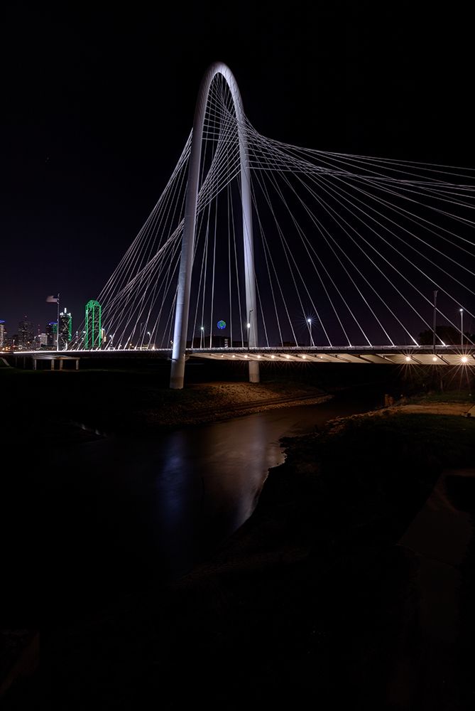 Margaret Hunt Hill Bridge and Dallas Skyline