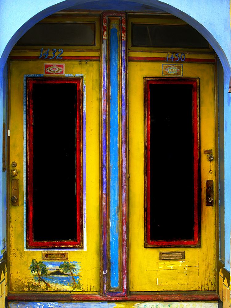 Colourful doors in San Francisco