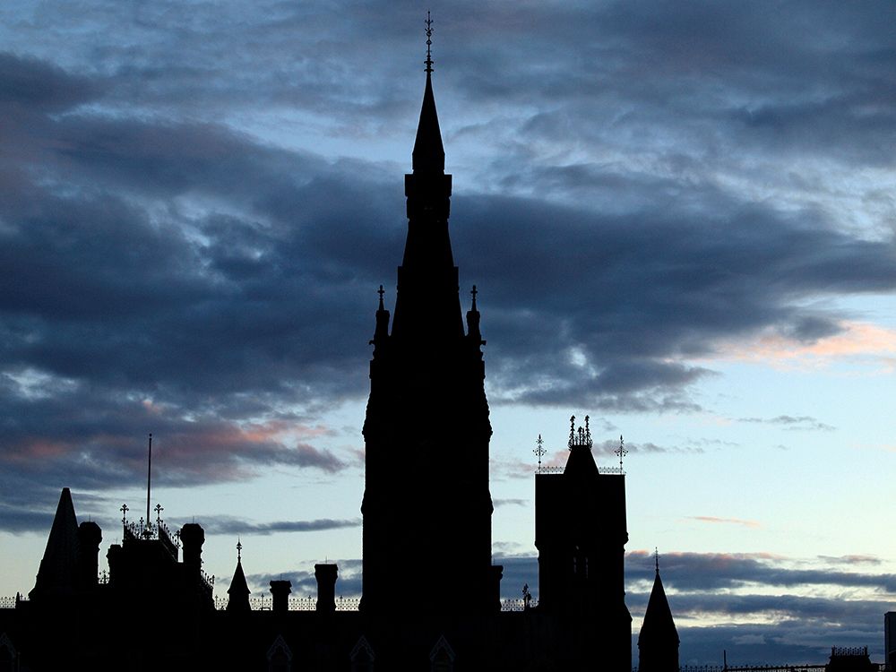 Silhouette Of West Block