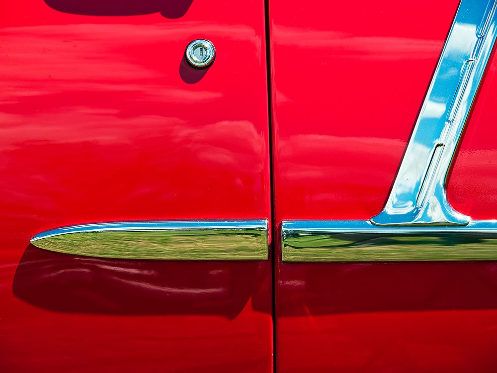 1955 Chev 210 side chrome