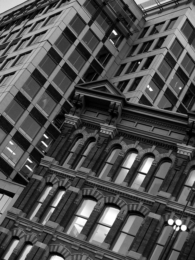 Chambers Buildings Black and White
