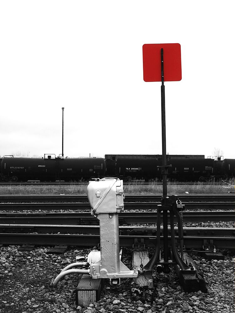 Railway Sign and Tracks