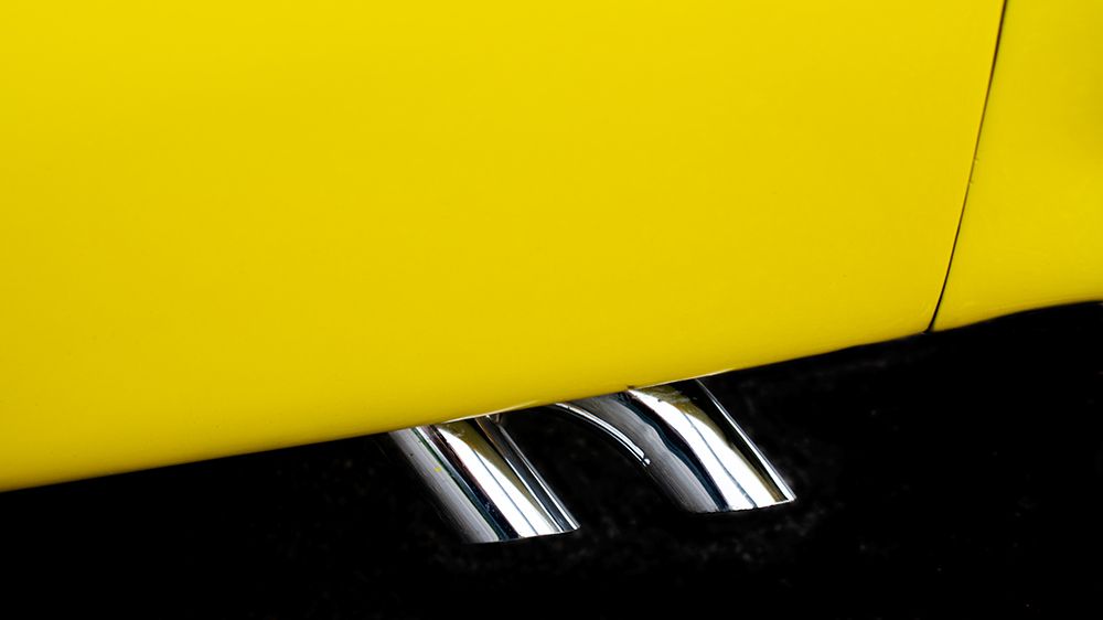 Exhaust Pipes On 1970s Muscle Car