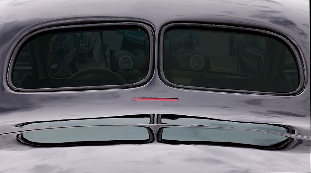 Back Window of 1950s Car