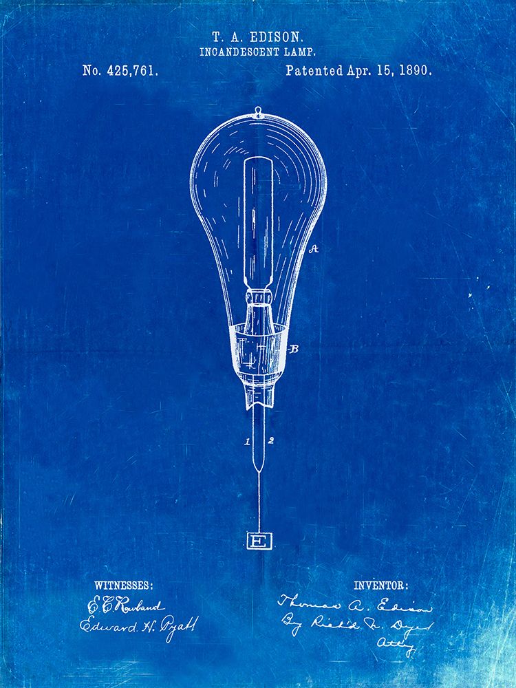 PP797-Faded Blueprint Outboard Motor Patent Art