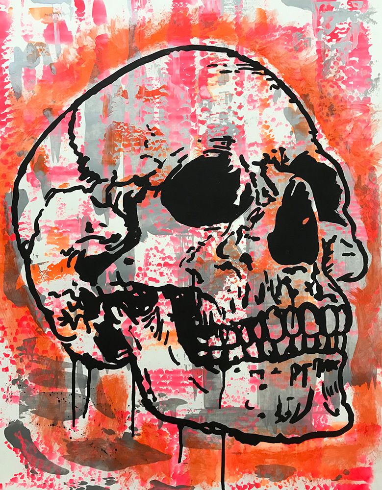 Orange Skull